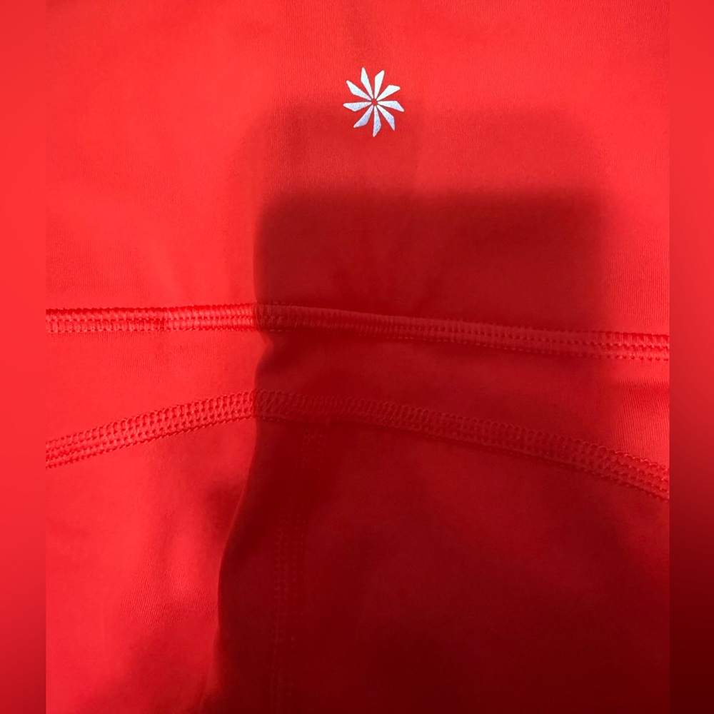 NWT Athleta Women's Medium Rainier Tight Red Athletic Leggings High Rise - Picture 9 of 12